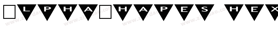 AlphaShapes hexagons 2字体转换